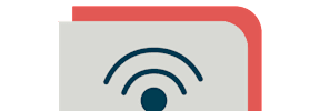 A white card with a blue Wi-Fi symbol on it at Cherrywood Apartments, D18 VY3V, DUBLIN 18