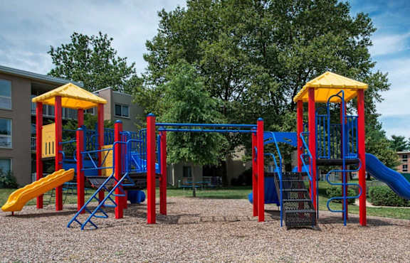 our playground is just across the street from our apartments