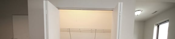 Spacious storage closet