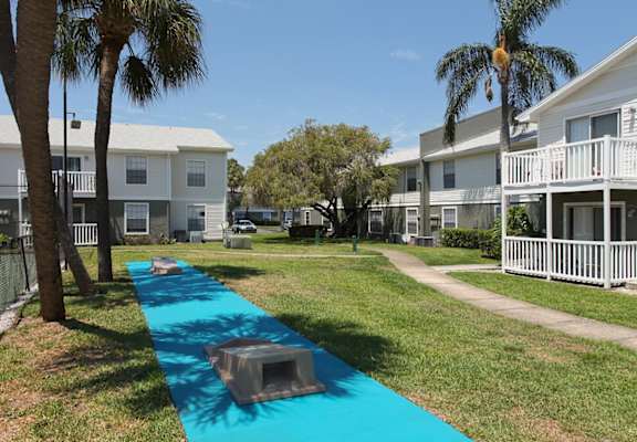 Cornhole area