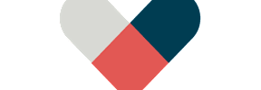 A heart-shaped pill with a white, red, and blue section at Cherrywood Apartments, D18 VY3V, DUBLIN 18
