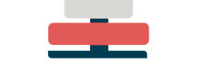 A graphic of a stack of three horizontal bars with the top bar being blue and the bottom two bars being red at Cherrywood Apartments, D18 VY3V, DUBLIN 18