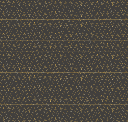 a black and gold zigzag pattern on a brown background