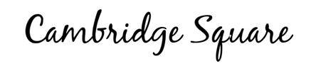 The image displays the text "Cambridge Square" in a cursive font.