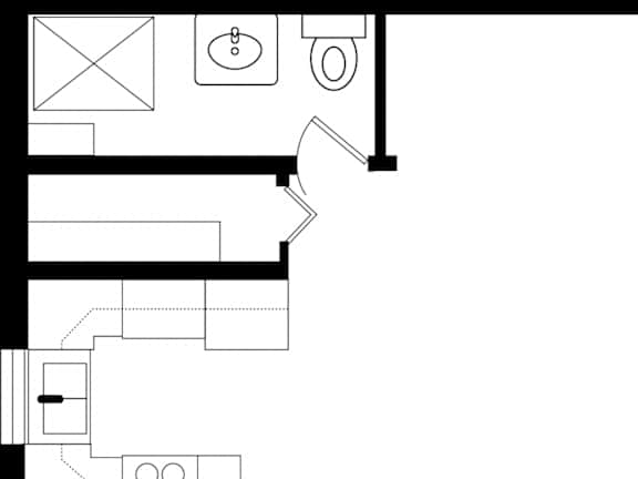Barry Court Studio Floor Plan