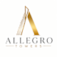 The image is of a logo for Allegro Towers.