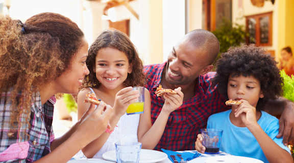 family-dinner at GrandView Apartments, Falls Church