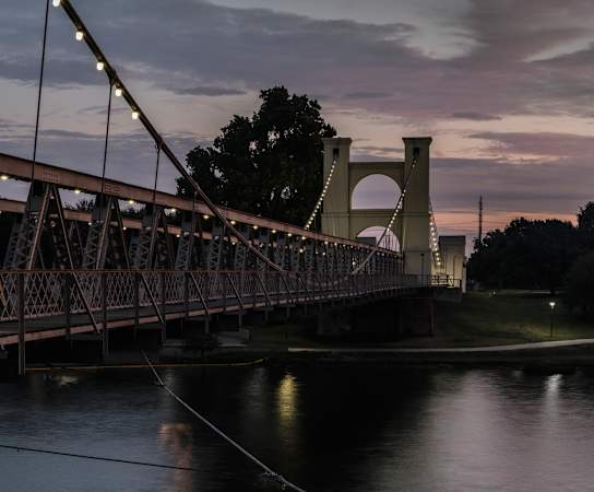 a bridge over a body of water at The Legend, Waco