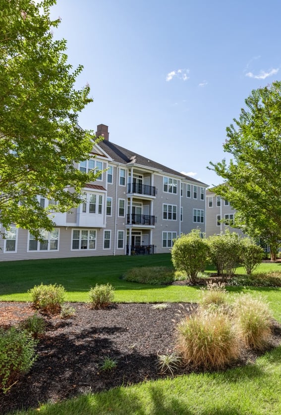 exterior view of the residences at city center apartments