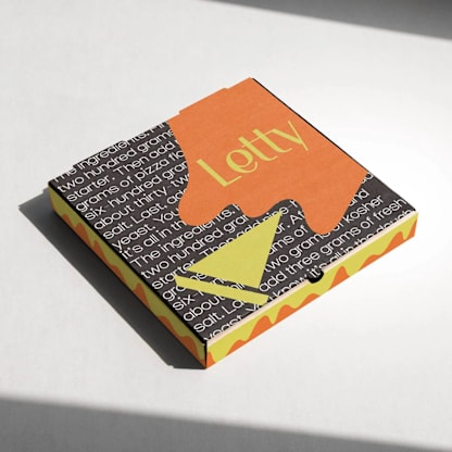 A small box with the word Lotty on it.