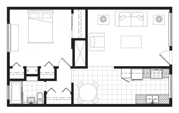 Graceland 626sqft