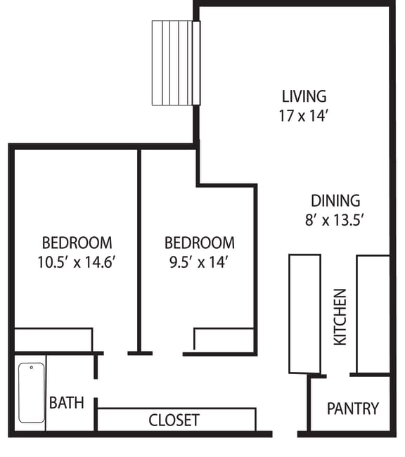 Rose Floor Plan at Lou Park, Minnesota, 55426