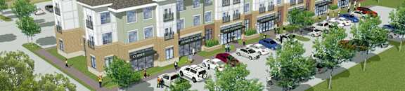Rock Spring Station Apartments and Shoppes Rendering