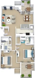  Floor Plan Oak