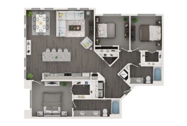 a 1120 sqft floor plan  1 bedroom