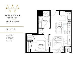 Prince Floor Plan at The Gateway at West Lake Quarter, Minneapolis, MN