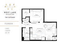 Turner Floor Plan at The Gateway at West Lake Quarter, Minneapolis, Minnesota