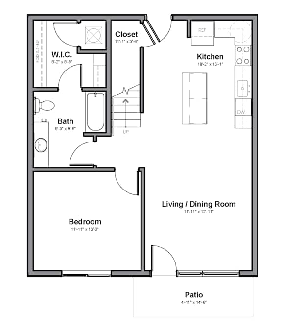 Suede level 1 floor plan