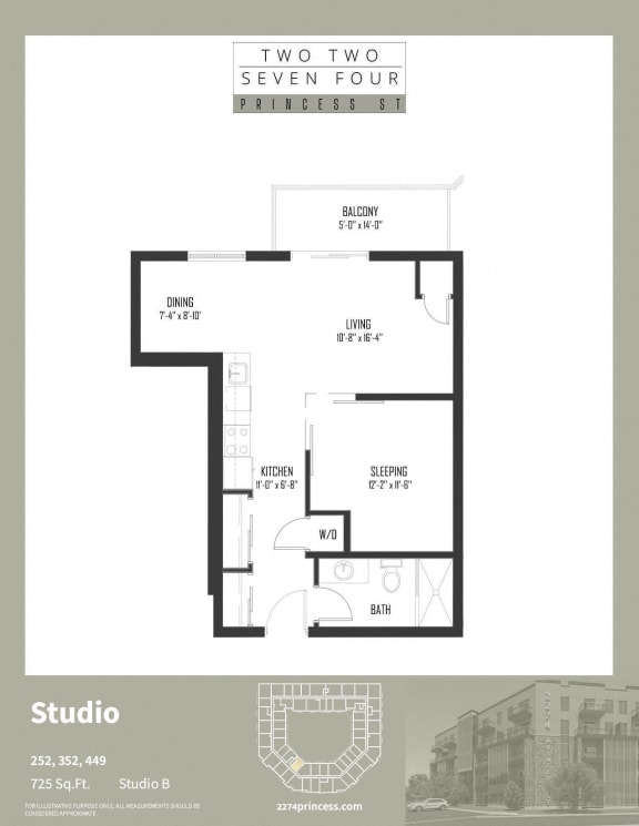 Studio B at 2274 Princess St., Kingston, ON