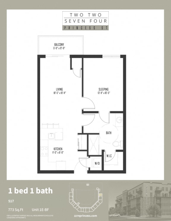 Unit 1E BF at 2274 Princess St., Kingston