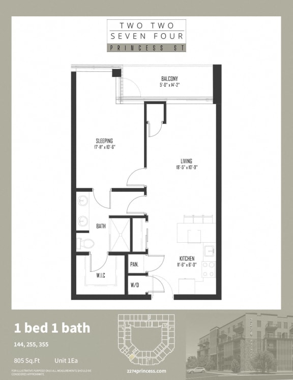 Unit 1Ea at 2274 Princess St., Kingston, ON, K7M 3G4