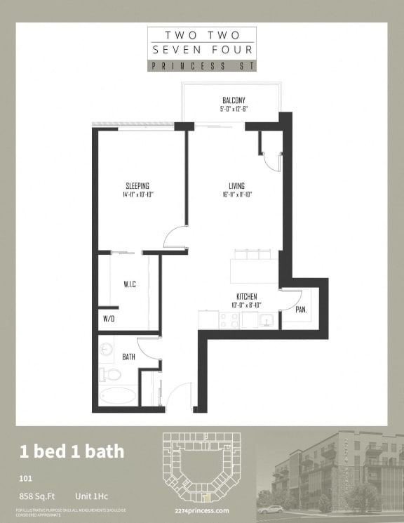 Unit 1Hc at 2274 Princess St., Ontario, K7M 3G4