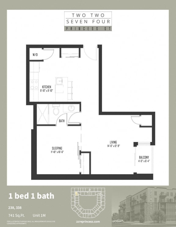 Unit 1M at 2274 Princess St., Kingston, K7M 3G4