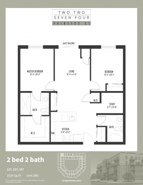 Unit 2Bb at 2274 Princess St., Ontario
