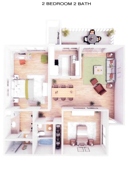 Floor Plan  2 Bedroom