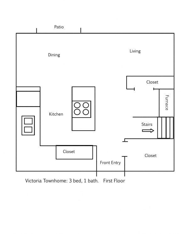 Victoria Townhomes Three Bedrooms Outline