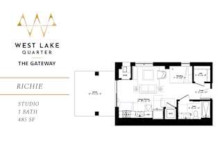 Richie Floor Plan at The Gateway at West Lake Quarter, Minneapolis
