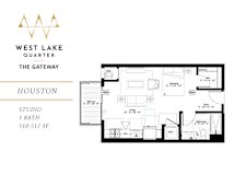 Houston Floor Plan at The Gateway at West Lake Quarter, Minneapolis, 55416