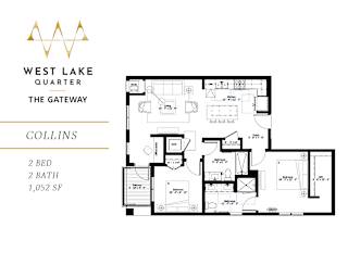 Collins Floor Plan at The Gateway at West Lake Quarter, Minneapolis, MN