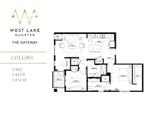 Collins Floor Plan at The Gateway at West Lake Quarter, Minneapolis, MN