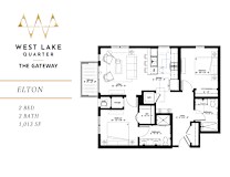 Elton Floor Plan at The Gateway at West Lake Quarter, Minneapolis