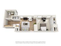 1 bed 1 bath at The Commonwealth, Philadelphia, PA, 19107