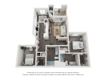 2 bedroom 2 bath at The Dresden, Nevada, 89122