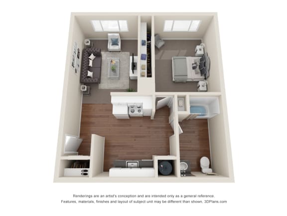 1 bedroom 672 square feet at Regency Park, Reno, 89509