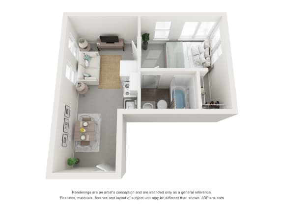 1 bedroom 1 bath at The Onyx at 695, Reno
