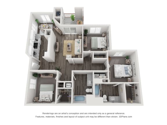 3 bedroom 2 bath 3 bedroom 2 bath at The Dresden, Nevada