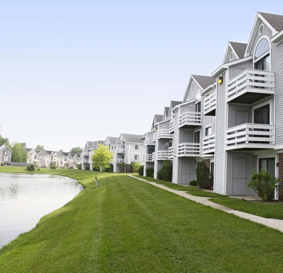 Exterior at South Bridge Apartments, Fort Wayne, IN