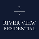 A logo with the letters R and V separated by a line and the words "River View Residential" below it.
