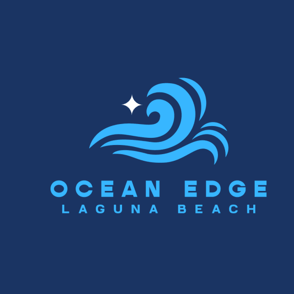 a wave logo with a star on top of it at Ocean Edge @ Laguna Beach Apartments, Laguna Beach, CA, 92651