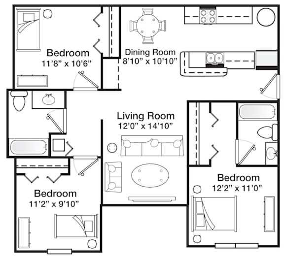 Three Bed Two Bath