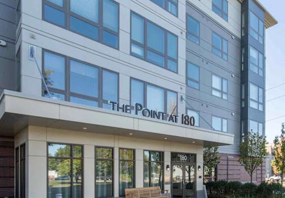 an exterior view of the point at 1840 building