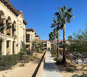 Exterior Walking Path at The Villas 55+ II Hesperia, Hesperia California
