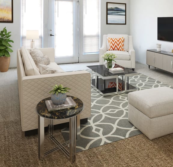 Living Room at LakePointe Apartments in Batavia, OH 45103