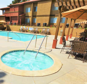 Community Pool At The Arches at Regional Center West Apartments in Palmdale, CA