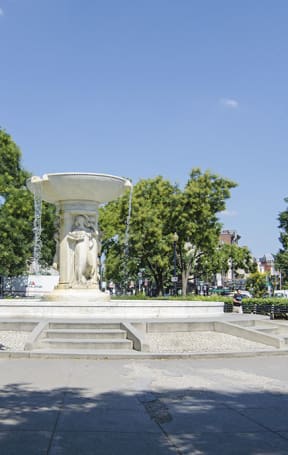 Fountain at President Madison, Washington, DC