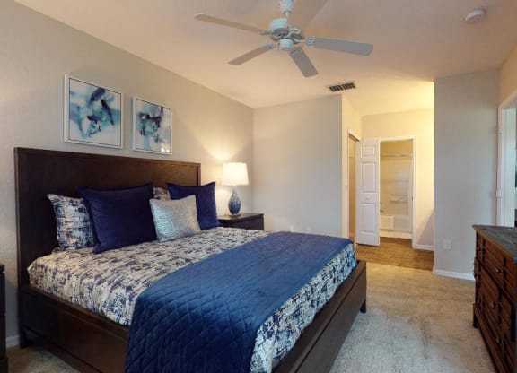 2 Bedroom Model Primary Bedroom at Audubon Oaks, Florida, 33809